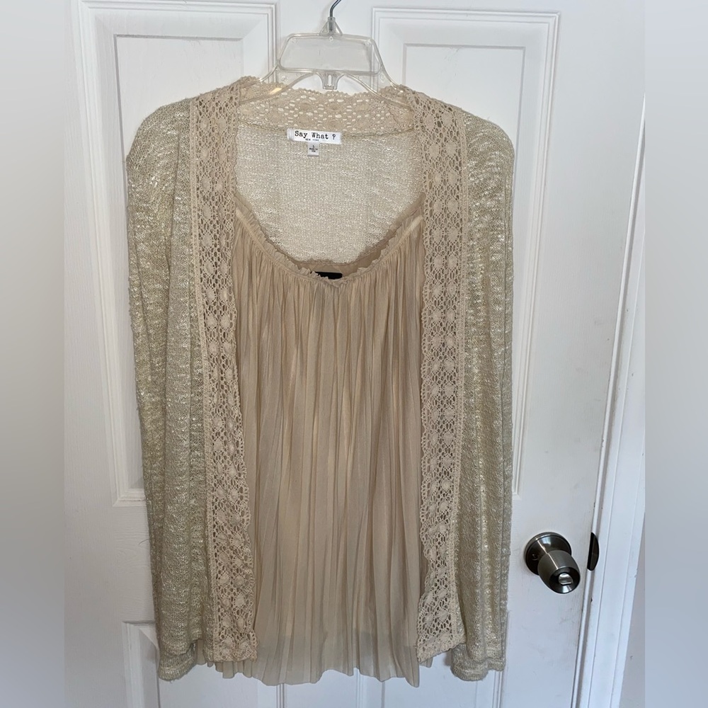 Camisole and cardigan set